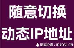 随意切换动态IP地址