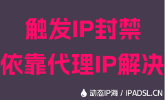 触发IP封禁依靠代理IP解决
