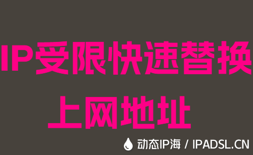 IP受限快速替换上网地址
