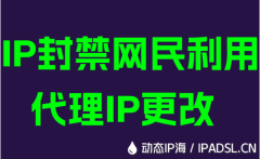 IP封禁网民利用代理IP更改