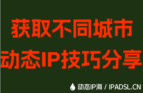 获取不同城市动态IP技巧分享