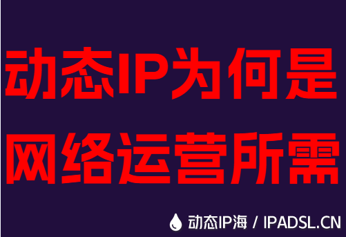 动态IP为何是网络运营所需