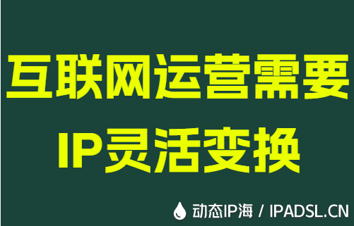 互联网运营需要IP灵活变换