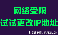 网络受限试试更改IP地址