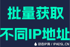 批量获取不同IP地址